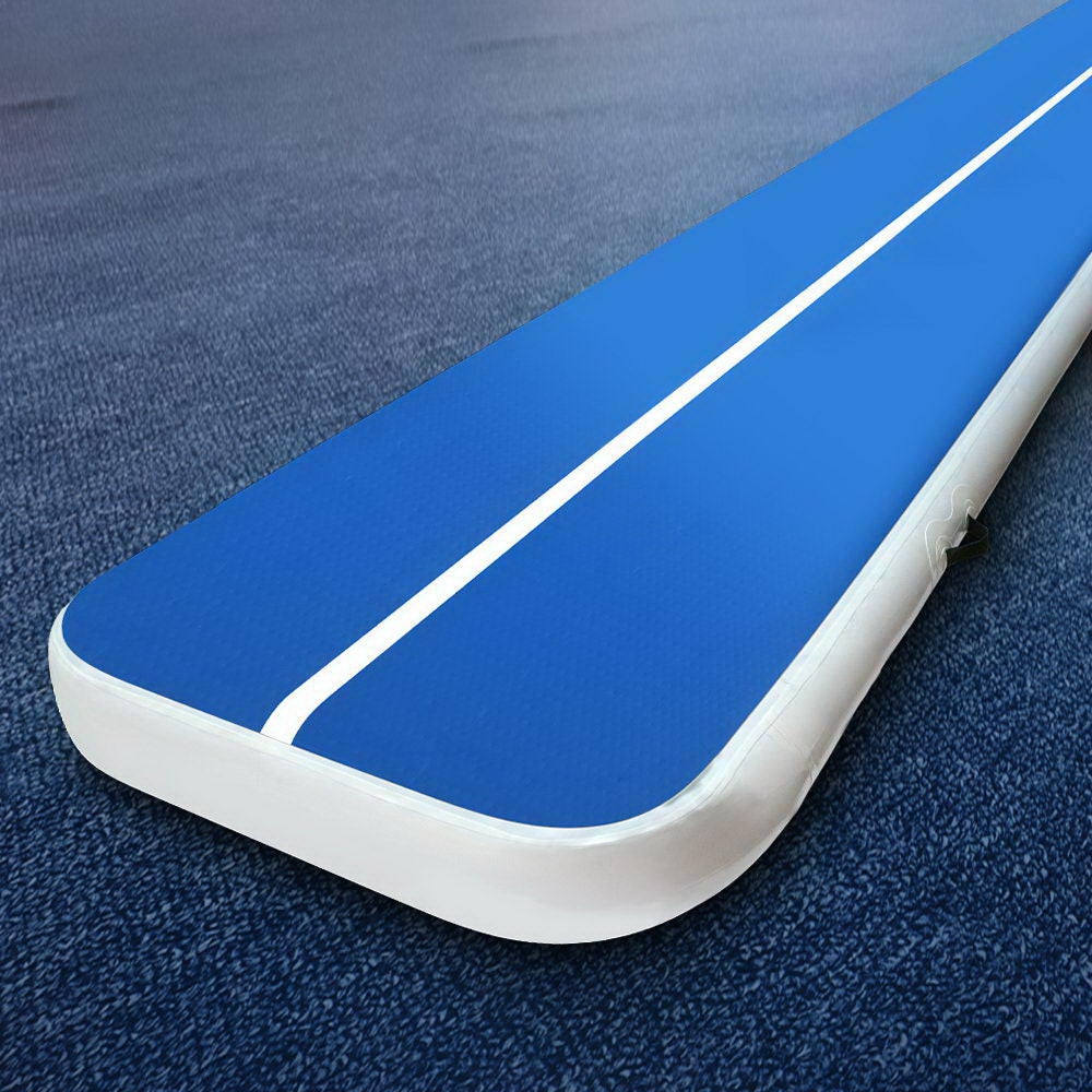Everfit 4M Air Track Inflatable Gymnastics Mat Tumbling Mat Blue