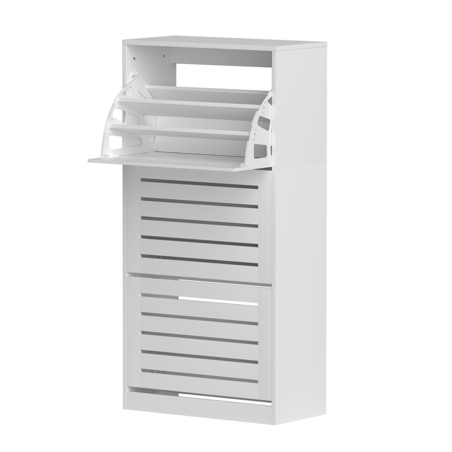 45 Pairs Artiss Shoe Rack Cabinet 3 Doors White