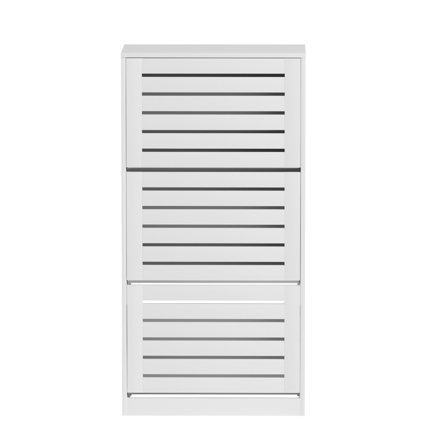 45 Pairs Artiss Shoe Rack Cabinet 3 Doors White