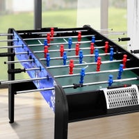 Costway 3-In-1 48'' Multi Game Table w/Billiards Soccer and Side Hockey for  Party and Family Night - Natural/Green