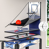 5-In-1 Game Table Soccer Pool Table Tennis Air Hockey Basketball Arcade Gift