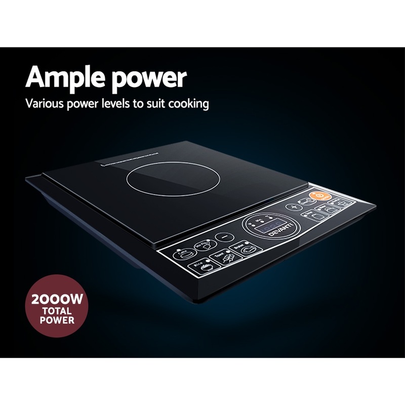 Devanti Electric Induction Cooktop Portable Single Burner MyDeal