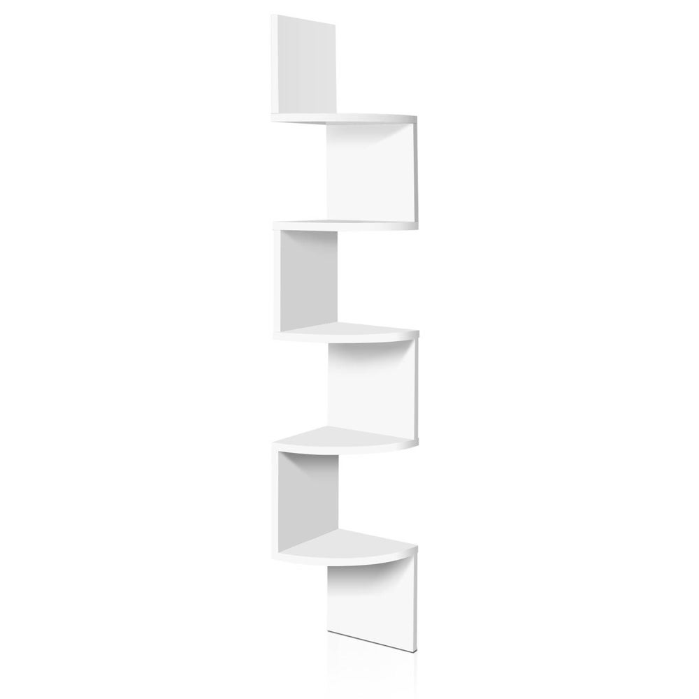Artiss 5 Tier Corner Wall Floating Shelf Mount Display Bookshelf CD Storage Rack