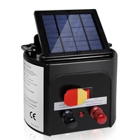 0.15J 5KM Electric Fence Energiser Giantz Solar Powered Fencing Charger