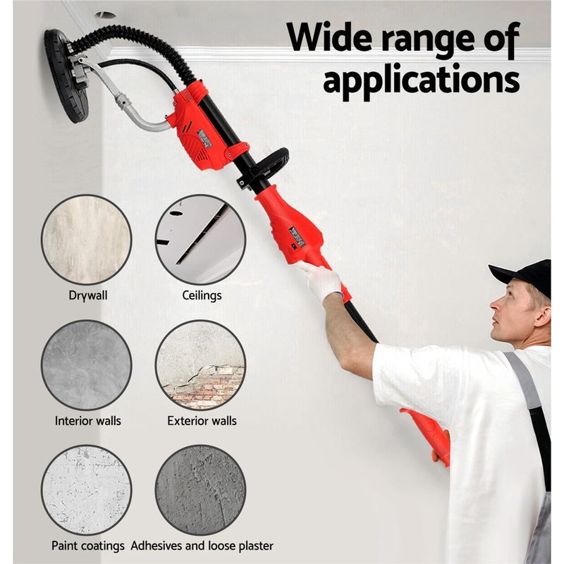Buy Giantz 800W Drywall Sander Plaster Wall Board Dust Free Drywall