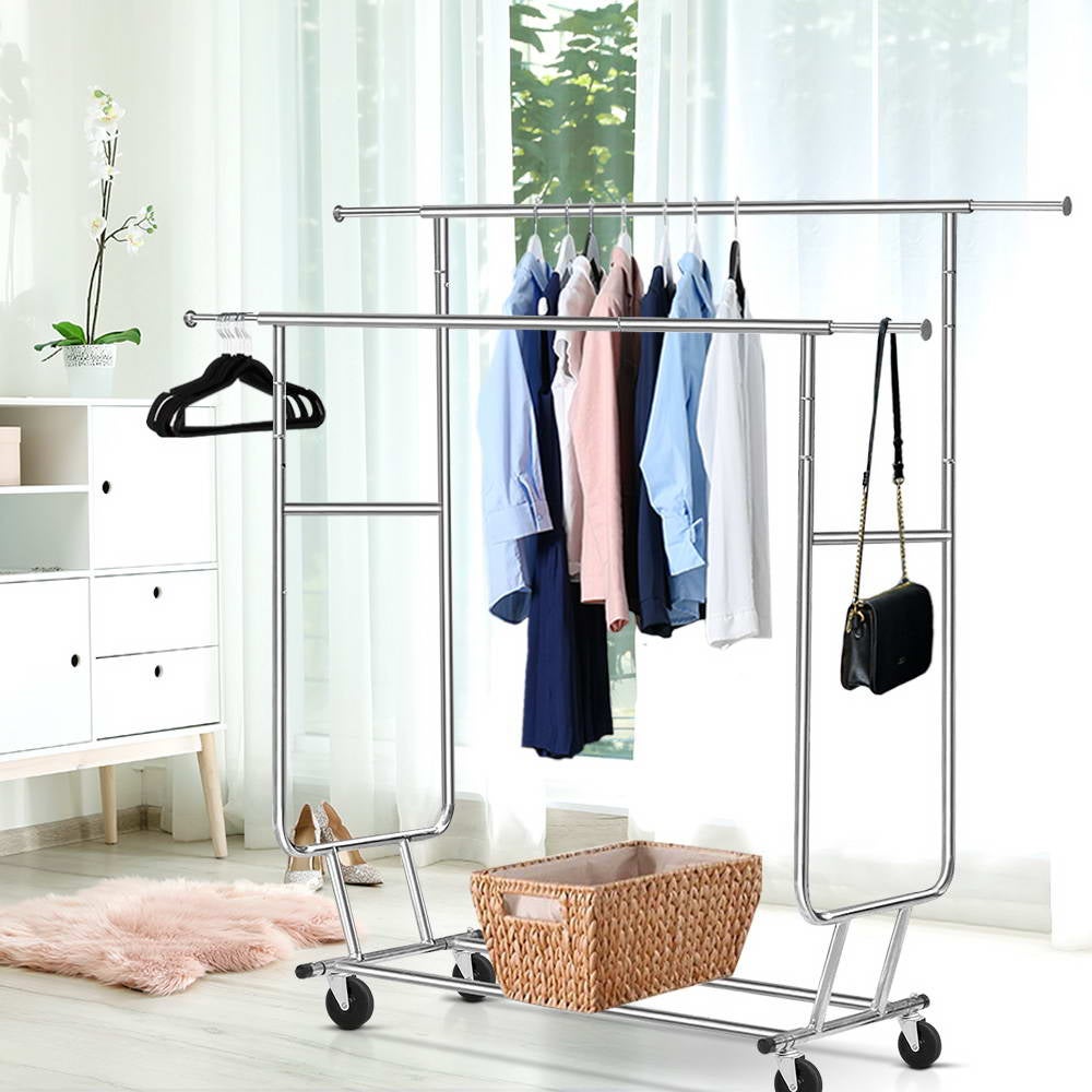 https://assets.mydeal.com.au/2662/6ft-garment-rack-double-rail-commercial-clothes-rolling-collapsible-hanger-stand-792057_00.jpg?v=638386858028228700