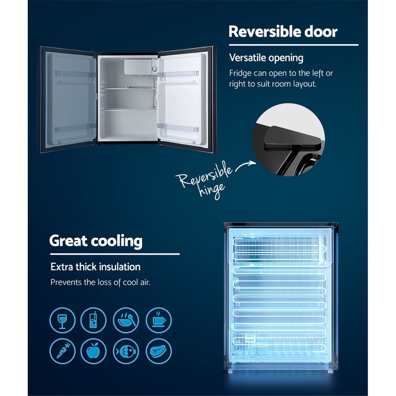 Buy Devanti 70L Bar Fridge Black MyDeal