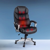 Artiss 8-Point Massage Office Chair Executive Computer Chairs Black