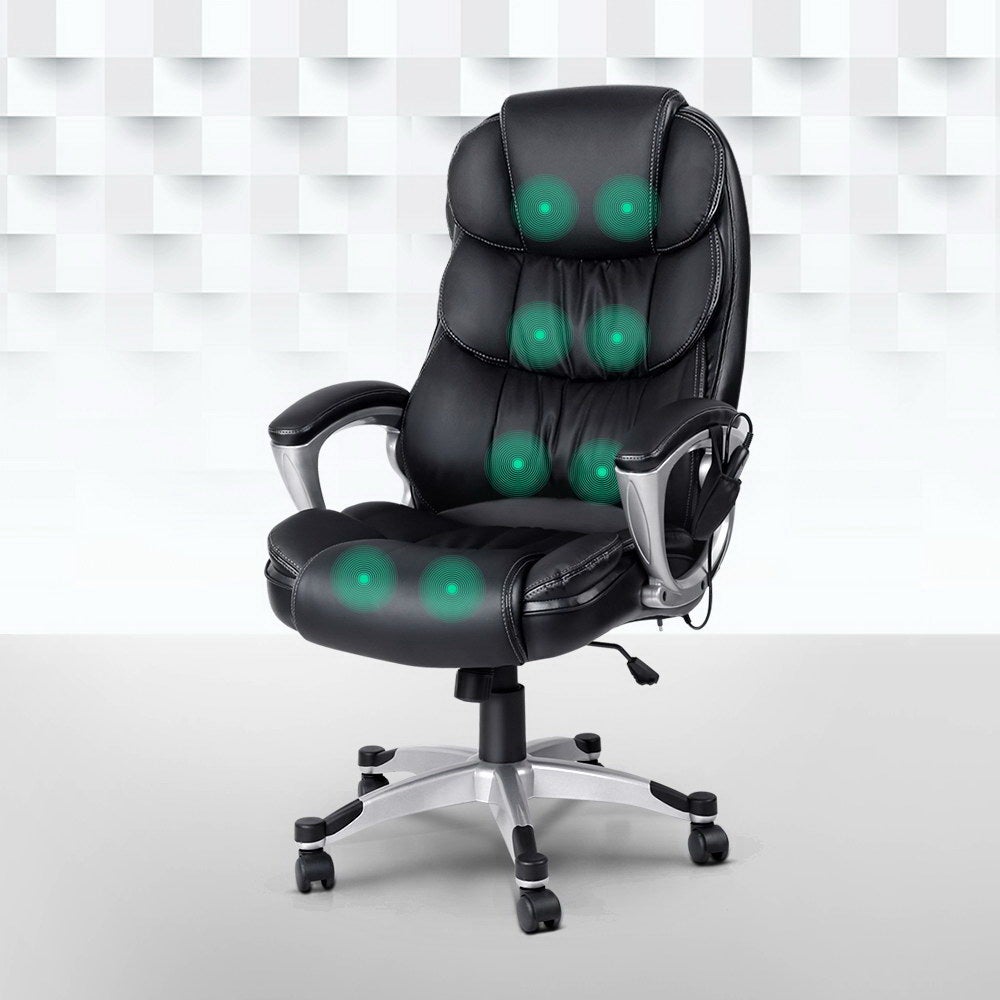 Artiss 8 Point Heated Massage Office Chair Vibration