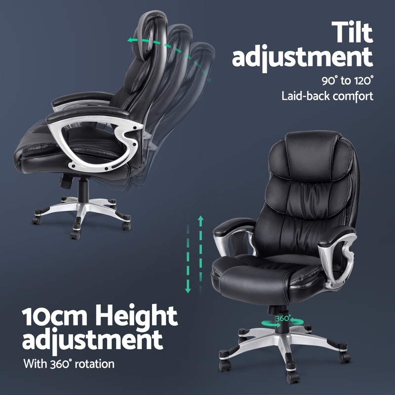 Buy Artiss 8 Point Heated Massage Office Chair Vibration Executive