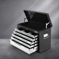 9 Drawer Giantz Tool Cabinet Chest Toolbox Storage Grey