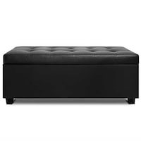 PU Leather & Fabric Storage Ottomans 7 Colours