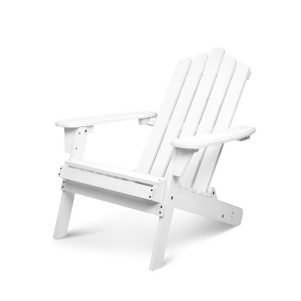 Gardeon Outdoor Chairs Furniture Beach Chair Garden Lounge Wooden Adirondack