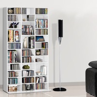 1x Artiss Bookshelf CD DVD Shelf White