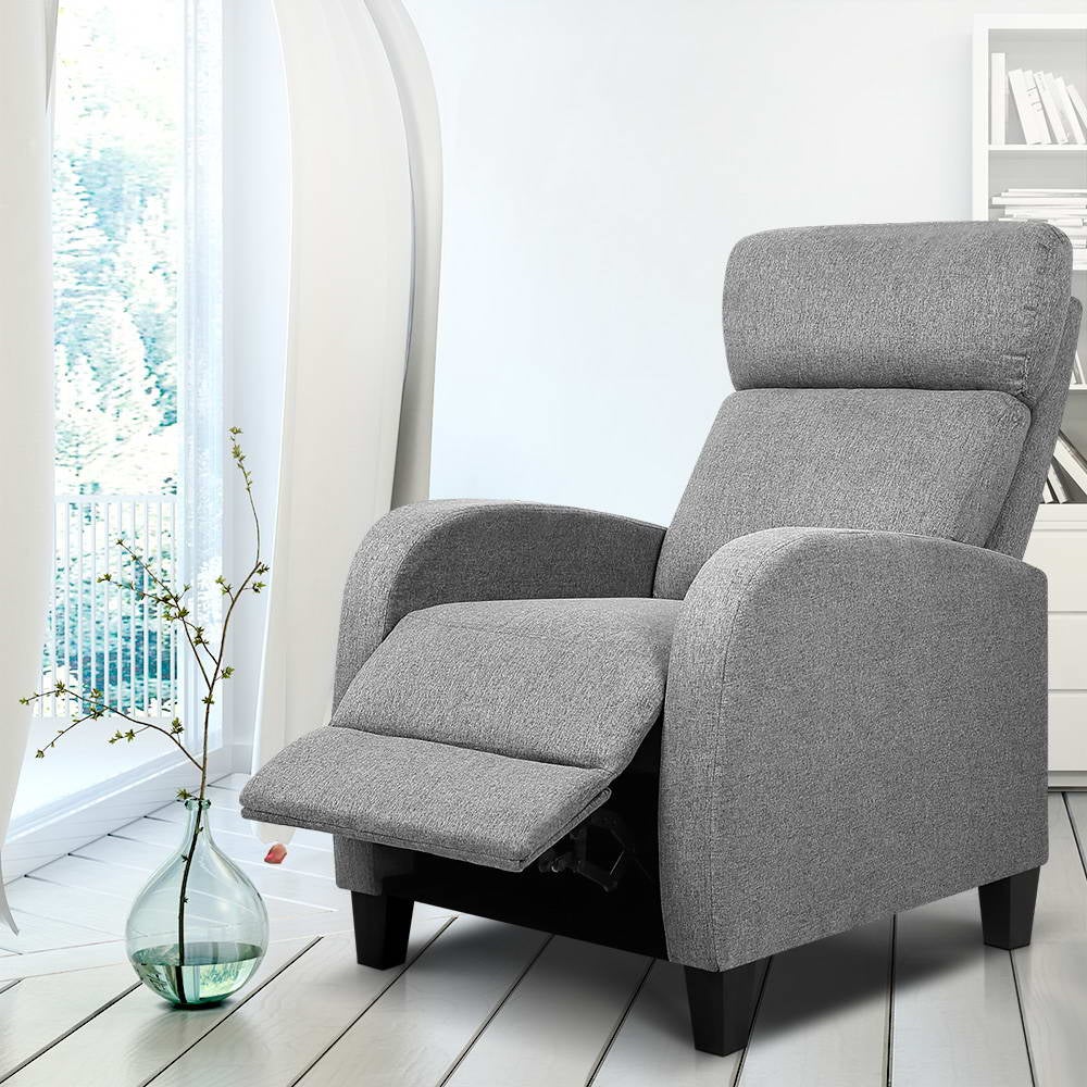 Artiss Armchair Recliner Chair Fabric Sofa Couch