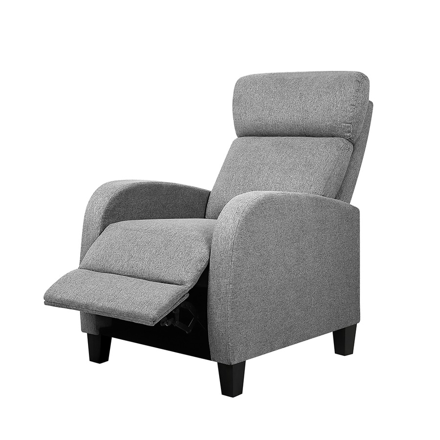 Artiss Recliner Chair Grey Fabric Lounge Sofa Armchair Home Furniture Nursing Feeding Seat