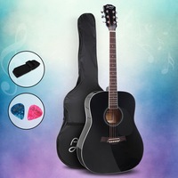 1 set 41in Alpha Acoustic Guitar Wooden Steel String