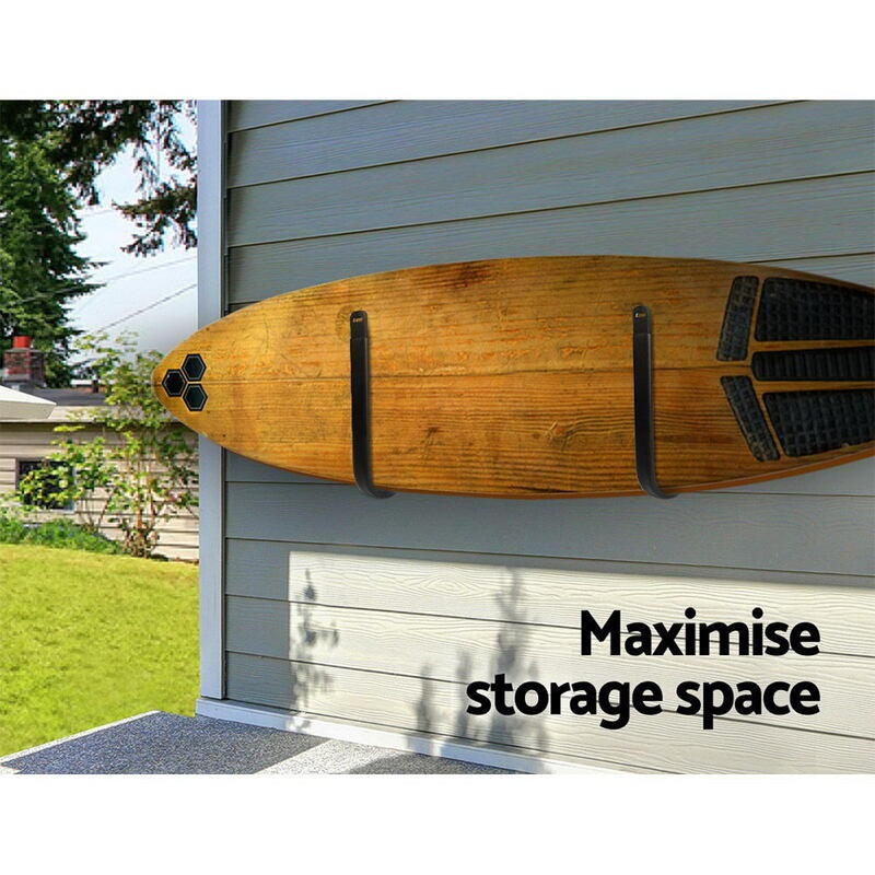 Buy Aluminum Surfboard Rack Wall Mount Rack Skimboard Holder Hook Foam