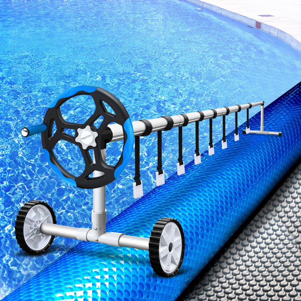 Aquabuddy Pool Cover Roller 11m x 6.2m Swimming Solar Blanket Heater Covers Bubble