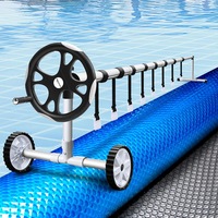 10.5x4.2m Aqua Buddy Pool Cover 500 Micron Swimming Pool Solar Blanket 5.5m Roller