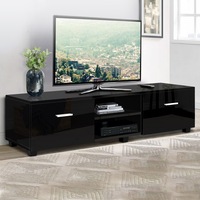 140cm Artiss Entertainment Unit TV Cabinet Black Jim