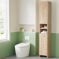 185cm Artiss Bathroom Storage Cabinet Storage Wooden