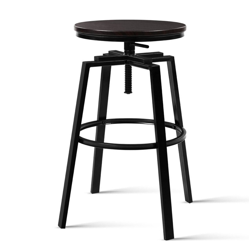 Artiss 2 x Vintage Bar Stools Retro Kitchen Swivel Bar Stool Industrial