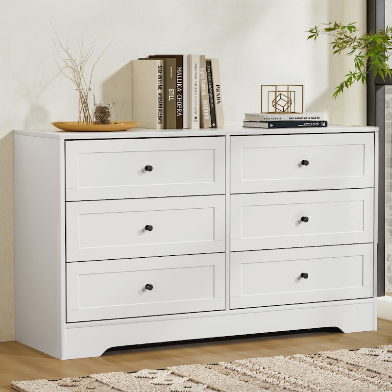 Buy Artiss 6 Chest of Drawers - LEIF White - MyDeal