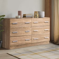 6 Chest of Drawers Artiss Lowboy Pine