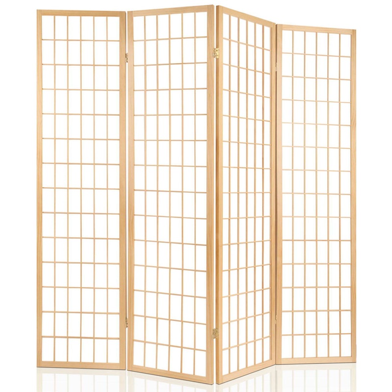 Buy Artiss 6 Panel Room Divider Screen 261x179cm Natural MyDeal