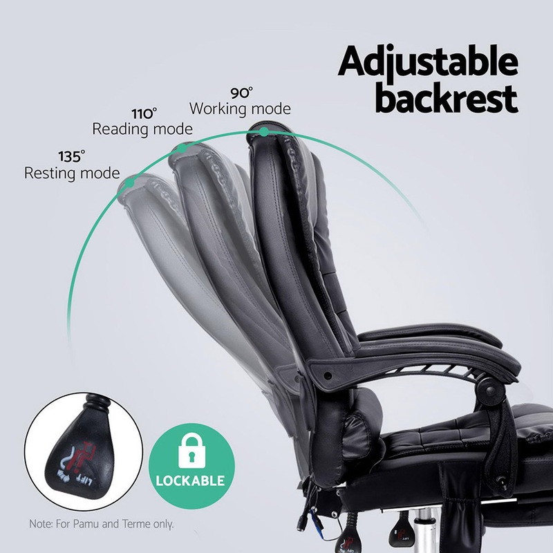 Buy Artiss 8 Point Massage Office Chair Pamu Executive Computer Chair