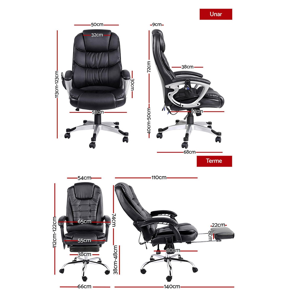 Buy Artiss 8 Point Massage Office Chair Pamu Executive Computer