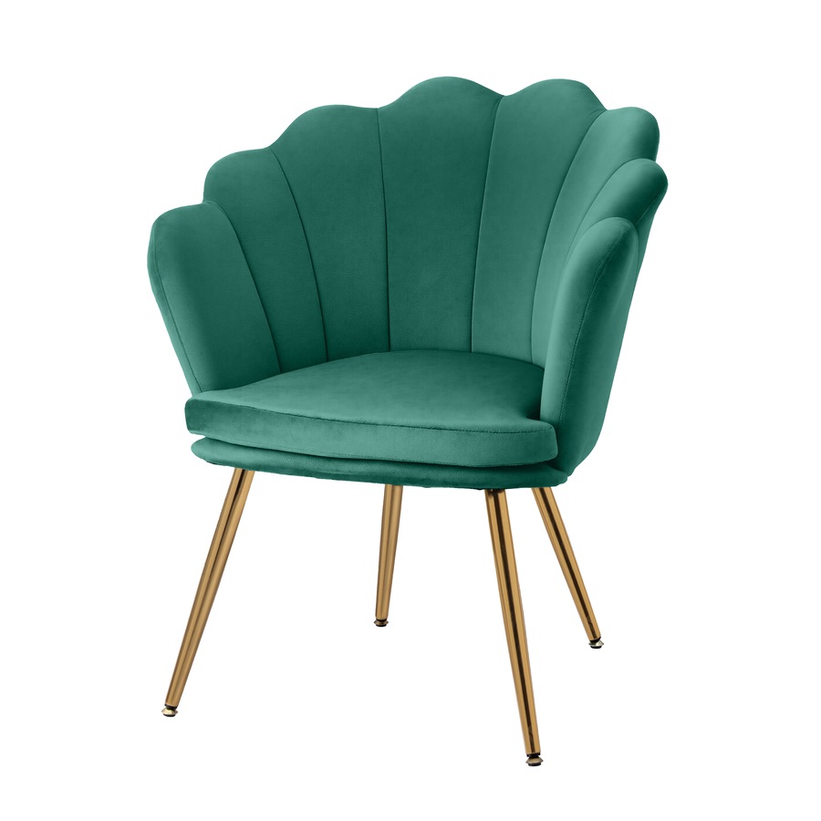 1x Artiss Armchair Velvet Green Callista