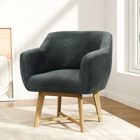 Artiss Armchair Tub Chair Charcoal Aston