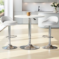 Artiss Bar Table and Stools Set Dining Desk Kitchen Chairs Cafe Pub