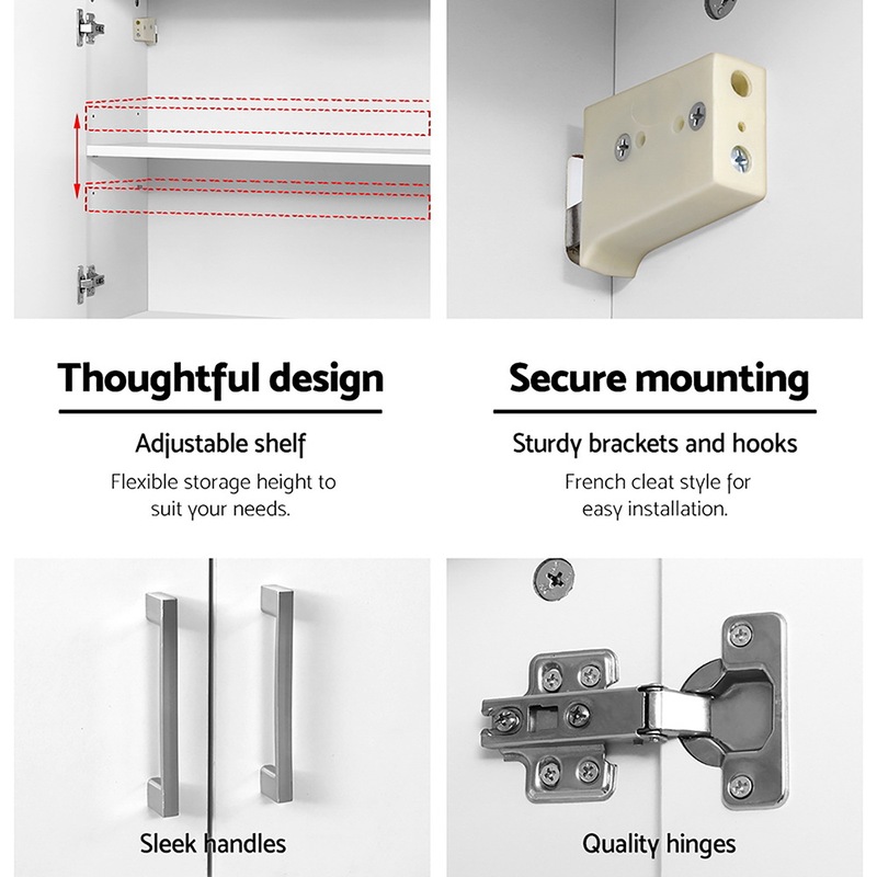 Cefito Wall Bathroom Kitchen Storage MyDeal