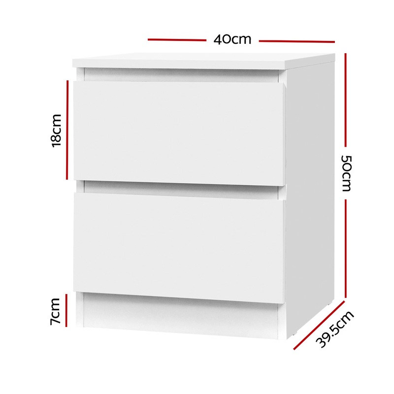 Artiss Bedside Tables Drawers Side Table Bedroom Furniture Nightstand White Lamp Buy White Bedside Tables 9350062239469