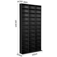 1x Artiss Bookshelf CD DVD Display Shelf 4 Colors