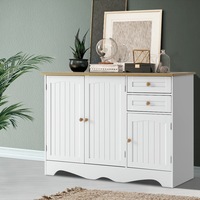 110x40x78cm Artiss Buffet Sideboard 3 Doors - BERNE White