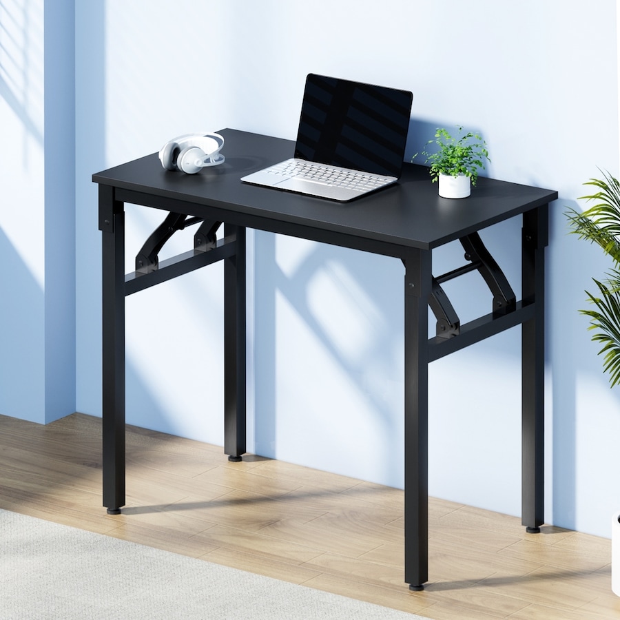 Artiss Computer Desk Foldable Home Office Desks Balck 80cm