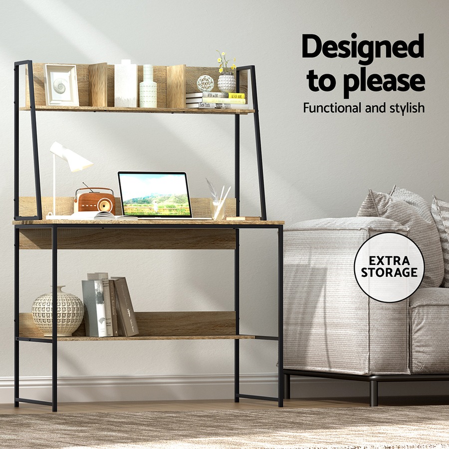 Artiss Computer Desk 100cm Home Office Desks Bookshelf Storage