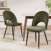 1 Set of 2 Artiss Dining Chairs Green