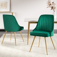 1 Set of 2 Artiss Dining Chairs Green