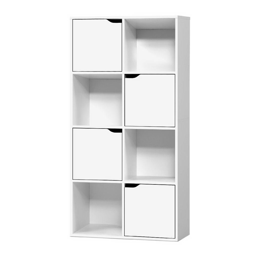 Artiss Display Shelf 8 Cube Storage 4 Door Cabinet Organiser Bookshelf Unit