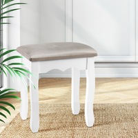 1 Stool Artiss Dressing Table Velvet Grey