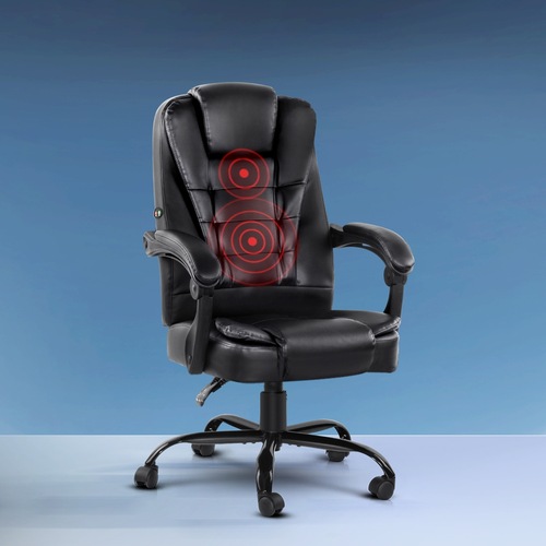 Artiss 8 Point Massage Office Chair Computer Desk Chairs Heated