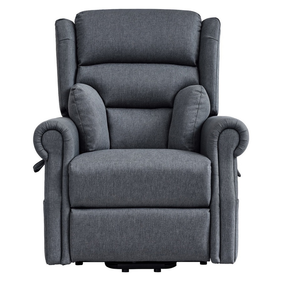Artiss Electric Recliner Chair with Vibration Massage and Lumbar Heating for Elderly Power Lift Massage Recliner Sofa Fabric Armchair for Living Room Grey