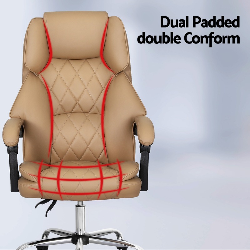 Buy Artiss Executive Office Chair Leather Computer Chairs MyDeal