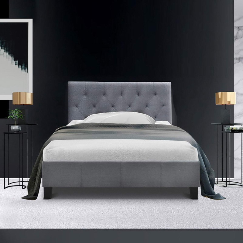Buy Artiss Bed Frame Queen King Single Double Size Base Black Grey