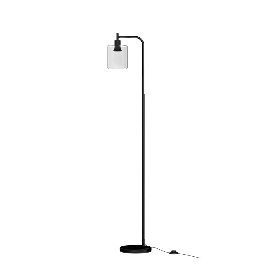 161cm Artiss Floor Lamp Light Stand Modern Home Living Room Office Reading Glass Shade Black